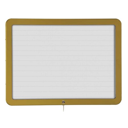 United Visual Products Sliding Door Wood Corkboard, 48"x36", Waln UV9003OCS-WALNUT-COBACC